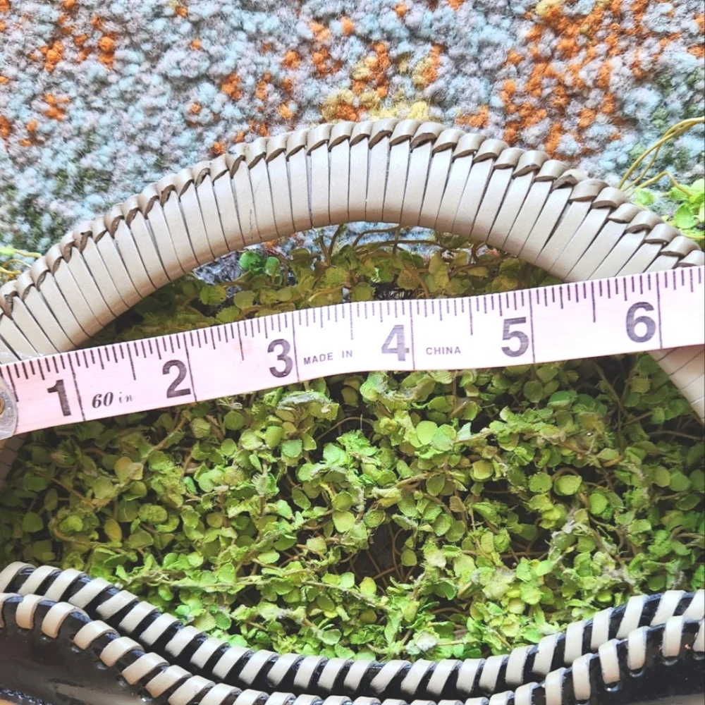 YVETTE FLORO Eclectic ART DECO Checkerboard Black Patent Woven Cream   Handbag - Picture 6 of 7